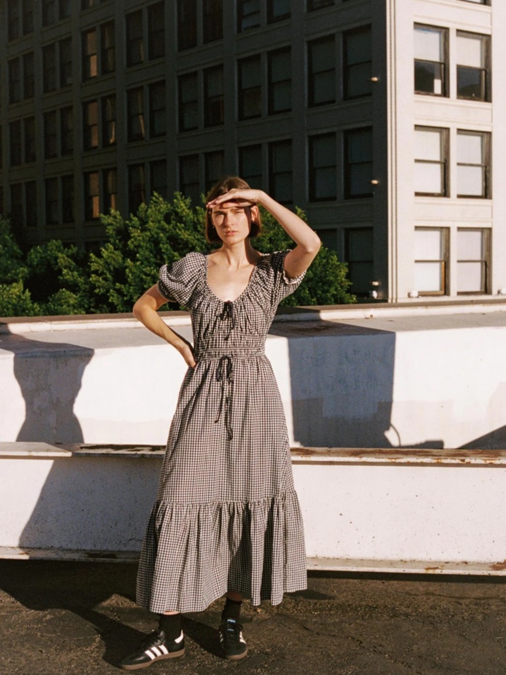 Christy Dawn Brynn Dress Midnight Picnic Gingham Petites XLP